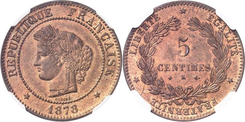 FRANCE - FRANCE
IIIe République (1870-1940). 5 centimes Cérès 1878, K, Bordeaux....