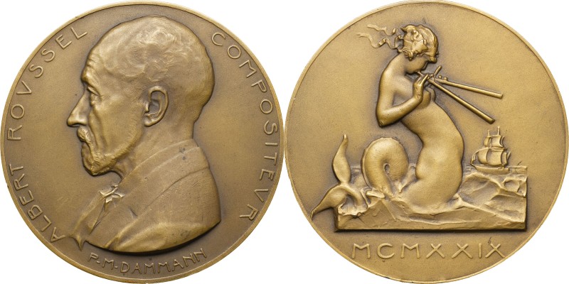 FRANCE - FRANCE
IIIe République (1870-1940). Médaille, Albert Roussel, par P. M...