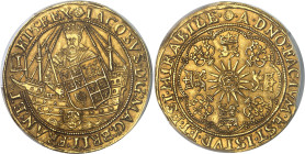 GRANDE-BRETAGNE - UNITED KINGDOM
Jacques Ier (1603-1625). Éperon royal (Spur ryal) de 15 shillings ND (1605-1606), Londres.
Av. .(différent). IACOBVS....