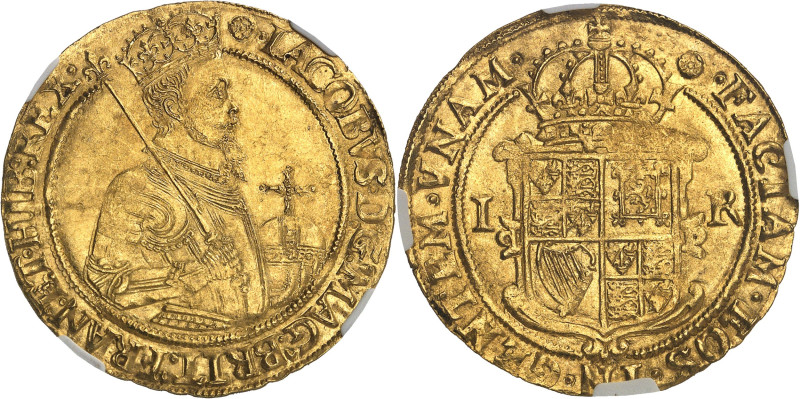 GRANDE-BRETAGNE - UNITED KINGDOM
Jacques Ier (1603-1625). Unité d’or valant 20 s...