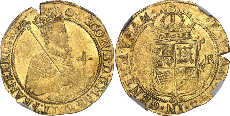 GRANDE-BRETAGNE - UNITED KINGDOM
Jacques Ier (1603-1625). Unité d’or valant 20 s...