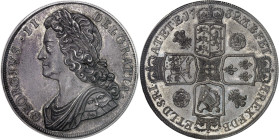 GRANDE-BRETAGNE - UNITED KINGDOM
Georges II (1727-1760). Couronne (crown), 1er type, Flan bruni (PROOF) 1732, Londres.
Av. GEORGIVS. II. - DEI. GRATIA...