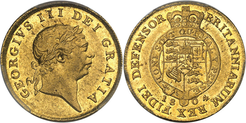 GRANDE-BRETAGNE - UNITED KINGDOM
Georges III (1760-1820). Demi-guinée, 7e tête 1...