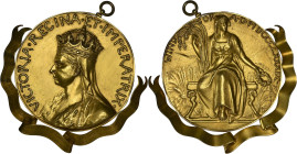 GRANDE-BRETAGNE - UNITED KINGDOM
Victoria (1837-1901). Médaille d’Or, Récompense au Comte de Clonmell pour son taureau Paddy Blake 1889, Londres (R. &...