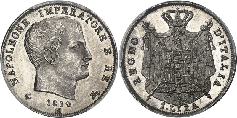 ITALIE - ITALY
Milan, royaume d’Italie, Napoléon Ier (1805-1814). 1 lire, 2e typ...