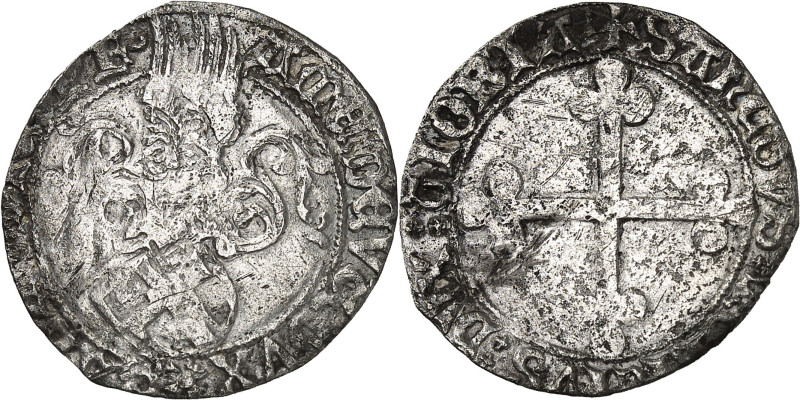 ITALIE - ITALY
Savoie (comté de), Amédée IX (1465-1472). Doppio grosso, 1er type...