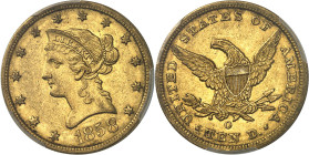 USA - UNITED STATES OF AMERICA
République fédérale des États-Unis d’Amérique (1776-à nos jours). 10 dollars Liberty, sans devise 1858, O, La Nouvelle-...