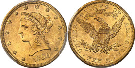 USA - UNITED STATES OF AMERICA
République fédérale des États-Unis d’Amérique (1776-à nos jours). 10 dollars Liberty, avec devise 1900, Philadelphie.
A...