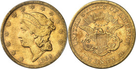 USA - UNITED STATES OF AMERICA
République fédérale des États-Unis d’Amérique (1776-à nos jours). 20 dollars Liberty, sans devise 1863, S, San Francisc...