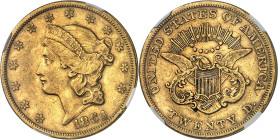 USA - UNITED STATES OF AMERICA
République fédérale des États-Unis d’Amérique (1776-à nos jours). 20 dollars Liberty, sans devise 1864, S, San Francisc...