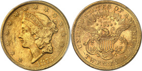 USA - UNITED STATES OF AMERICA
République fédérale des États-Unis d’Amérique (1776-à nos jours). 20 dollars Liberty, avec devise 1875, Philadelphie.
A...