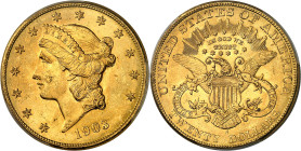 USA - UNITED STATES OF AMERICA
République fédérale des États-Unis d’Amérique (1776-à nos jours). 20 dollars Liberty, avec devise 1903, S, San Francisc...