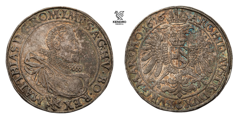 Matthias II. Thaler 1616. Prague. Rare!

Extraordinary specimen with beautiful...