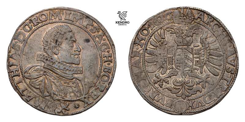 Matthias II. Thaler 1616. Kuttenberg. 

Nice patina. Somewhat weakly struck. ...