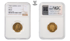 Joseph II. 1/2 Souverain d'Or 1786. Vienna. Rare in this condition!

Mint lustre in the field! NGC MS 63.

Josef II. 1/2 Sovráno 1786. Vídeň. Vzác...