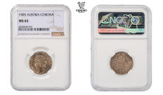 Francis Joseph I. Corona 1905. Vienna. Rare!

Extraordinary specimen! Beautiful patina. TOP POP. NGC MS 65.

František Josef I. Koruna 1905. Vídeň...