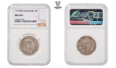 Francis Joseph I. 2 Corona 1914. Kremnitz. Rare!

NGC MS 64+.

František Josef I. 2 Koruna 1914. Kremnice. Vzácná!

NGC MS 64+.

10 g, 27 mm, ...