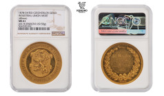 Medals of Bohemia. Gold medal 1878. Meritorious medal of the Industrial Union in Prague. Unique!!!

The only known example of this gold medal. Award...