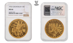 Czechoslovakia. 10 Ducat 1932. Kremnitz. Rare!

Highly collectible piece with mint lustre in the field! NGC MS 66.

Československo. 10 Dukát 1932....