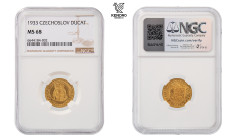 Czechoslovakia. Ducat 1933. Kremnitz. Very rare in this condition!!

Highly collectible piece with mint lustre in the fields! NGC MS 68.

Českoslo...