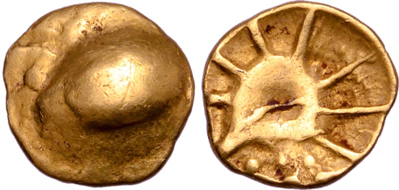 Central Europe, the Boii AV 1/8 Stater. Muschel Type. Circa 2nd - 1st century BC...