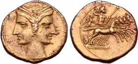 Bruttium, Carthaginian occupation EL 3/8 Shekel.