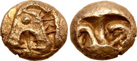 Lydia or Ionia, uncertain mint EL Hekte - 1/6 Stater.
