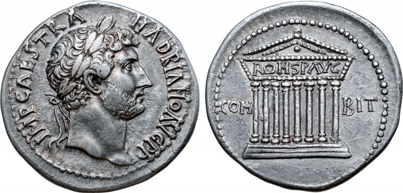 Hadrian AR Cistophorus. Nicomedia, after AD 128. IMP CAES TRA HADRIANO AVG P P, ...