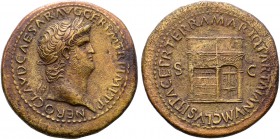 Nero Æ Sestertius.