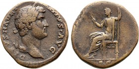Divus Hadrian Æ Sestertius.
