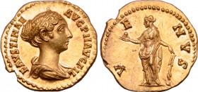 Faustina II (daughter of A. Pius and wife of M. Aurelius) AV Aureus.