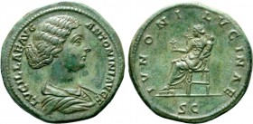 Lucilla (daughter of Marcus Aurelius and wife of Lucius Verus) Æ Sestertius.