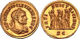 Diocletian AV Aureus.