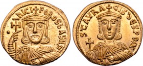 Nicephorus I, with Stauracius, AV Solidus.