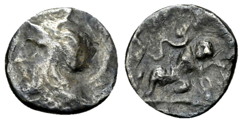 Tarentum AR Diobol, c. 280-228 BC 

Calabria, Tarentum. AR Diobol (11 mm, 0.68...