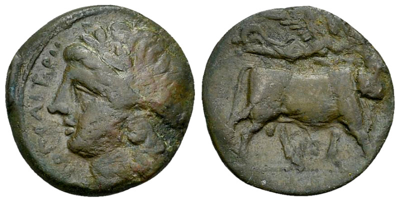 Neapolis AE 19, c. 275-250 BC 

Campania, Neapolis. AE 19 (2.82 g), c. 275-250...