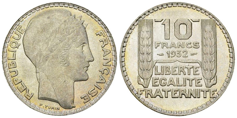 France, AR 10 Francs 1932 

France, IIIe République. AR 10 Francs 1932 (10.01 ...