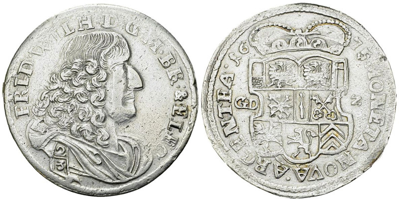 Preussen, AR 2/3 Taler 1675 

Deutschland. Preussen. Friedrich Wilhelm, "der g...