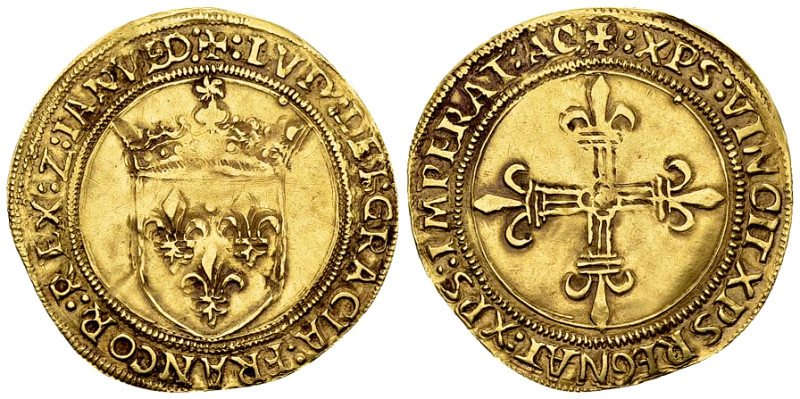 Genova, AV Scudo d'oro del sole 

Italia. Genova. Louis XII, Signore di Genova...