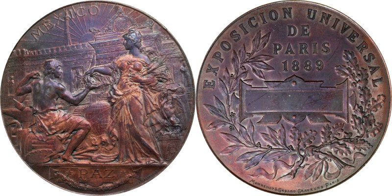 MEXICO. Paris Exposition Award Medal, 1889. Paris Mint. EXTREMELY FINE.
Grove-u...