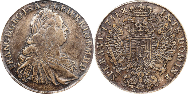 AUSTRIA. Holy Roman Empire. Taler, 1751-PR. Prague Mint. Franz I, Emperor of Aus...