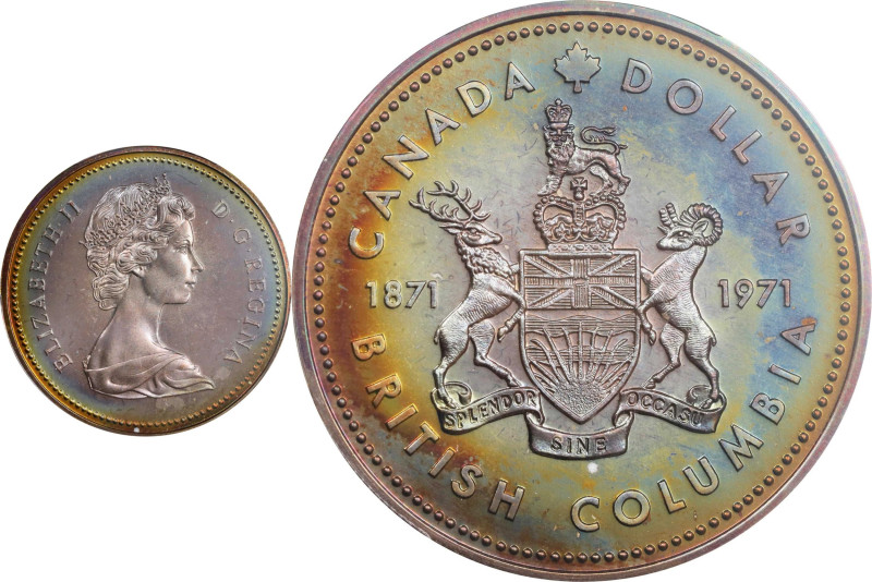 CANADA. Dollar, 1971. Ottawa Mint. Elizabeth II. PCGS MS-68.
KM-80. Struck to c...