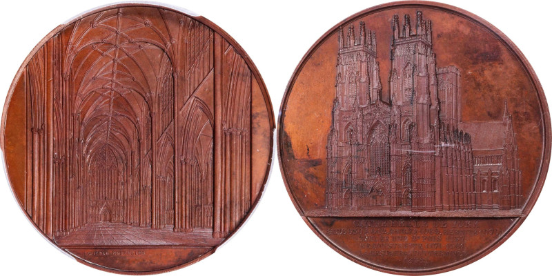 GREAT BRITAIN. York Cathedral Bronze Medal, ND (ca. 1856). Geerts (Ixelles) Mint...