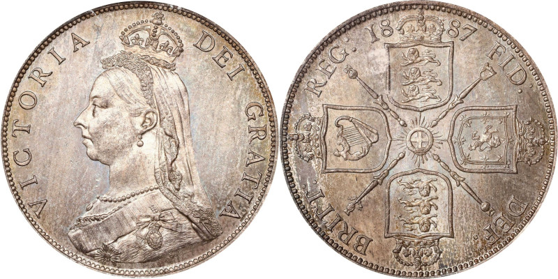 GREAT BRITAIN. Florin (2 Shillings), 1887. London Mint. Victoria. ANACS MS-63.
...