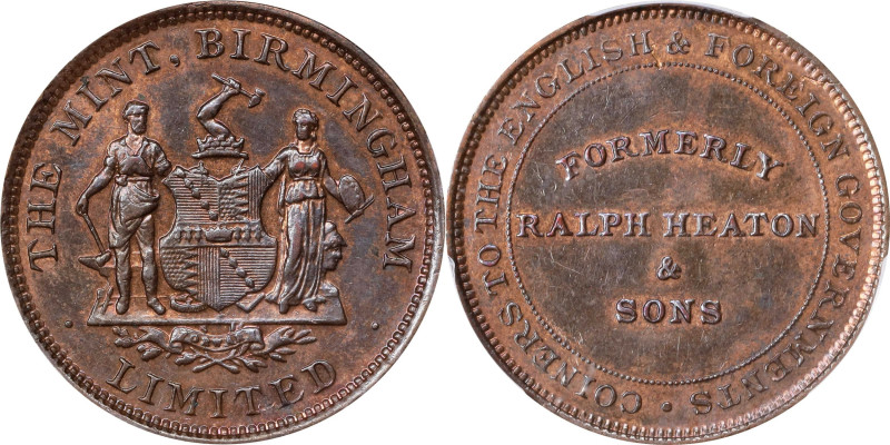 GREAT BRITAIN. Trade Tokens. Birmingham. Copper Advertising Token, ND. Birmingha...