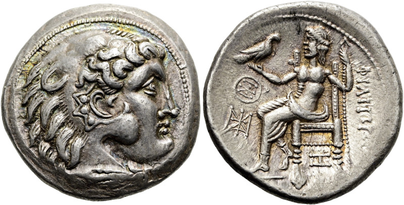 MITTLERE UND UNTERE DONAU. PHILIPP III. - NACHAHMUNGEN. Tetradrachme ø 28mm (16....