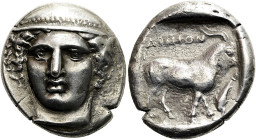 THRAKIEN. AINOS. Tetradrachme ø 26mm (15.16g). 402/1 - 357/6 v. Chr. Vs.: Kopf des Hermes mit Petasos leicht n. l. gewandt. Rs.: AINION, Ziegenbock n....