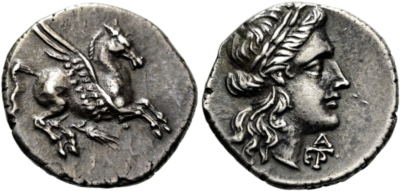 AKARNANIEN. INCERTUM. Drachme ø 13mm (2.30g). 4. - 3. Jh. v. Chr. Vs.: Pegasos n...