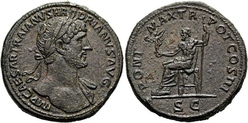 Hadrian, 117 - 138 n. Chr. Sesterz ø 35mm (28.00g). 119 - 120 n. Chr. Mzst.Rom. ...