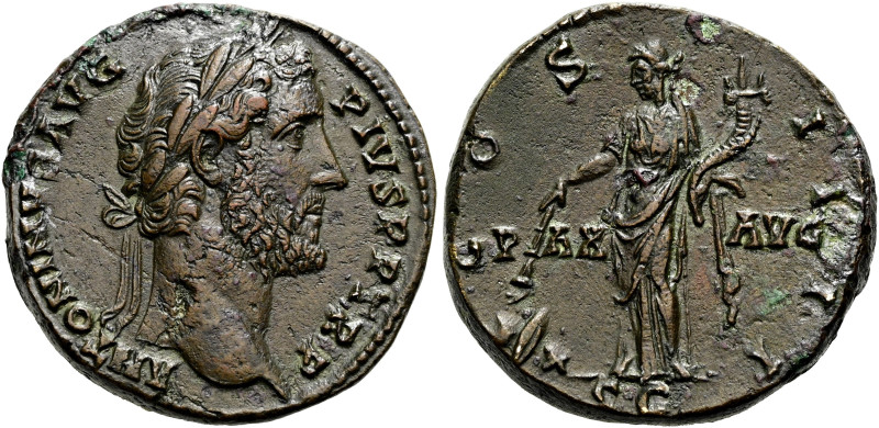 Antoninus Pius, 138 - 161 n. Chr. Sesterz ø 29mm (20.05g). 145 - 147 n. Chr. Mzs...